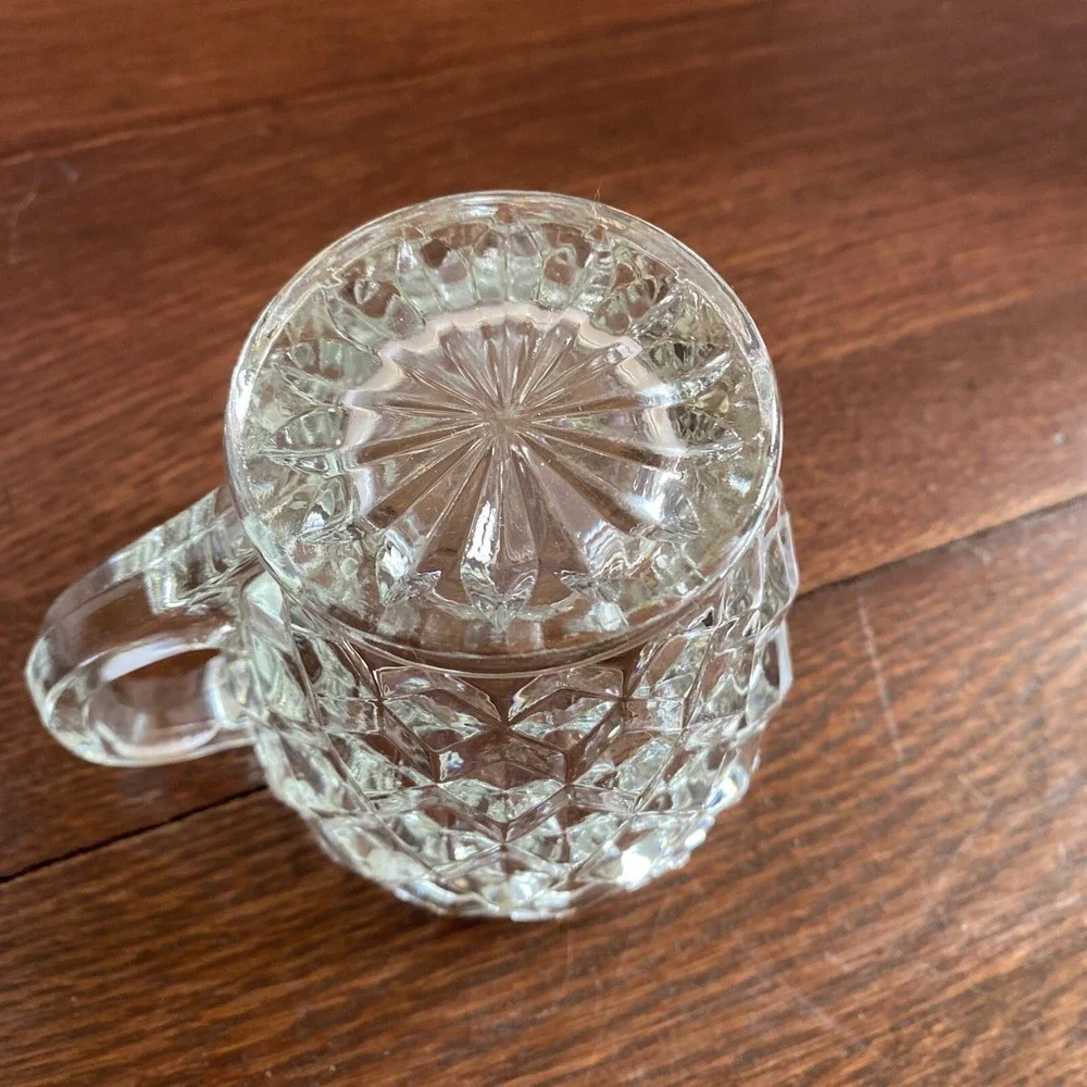 AMERICAN FOSTORIA Creamer Small Pitcher VINTAGE CRYSTAL - Picture 4 of 6